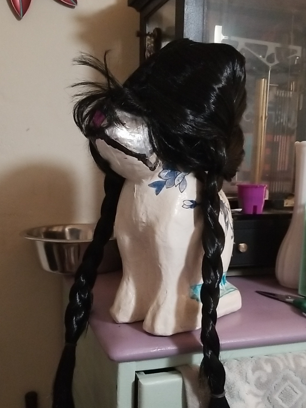 Black Braided Women’s Wednesday Wig – Classic Sleek Style